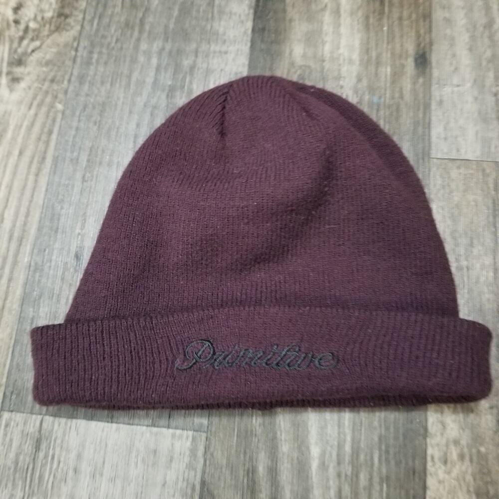 Primitive Skateboards Burgundy/Black Beanie Hat